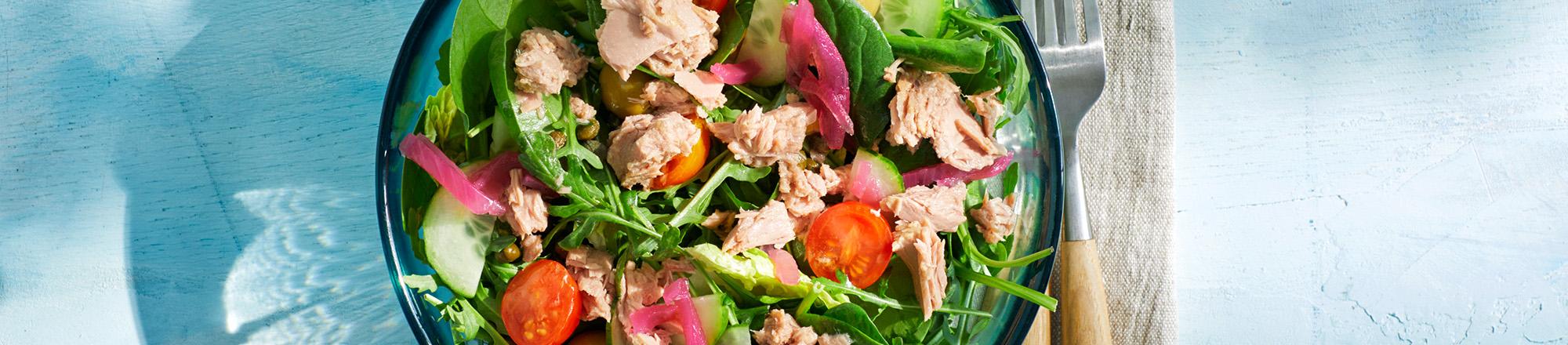 Frisse tonijnsalade voor elk moment van de dag 