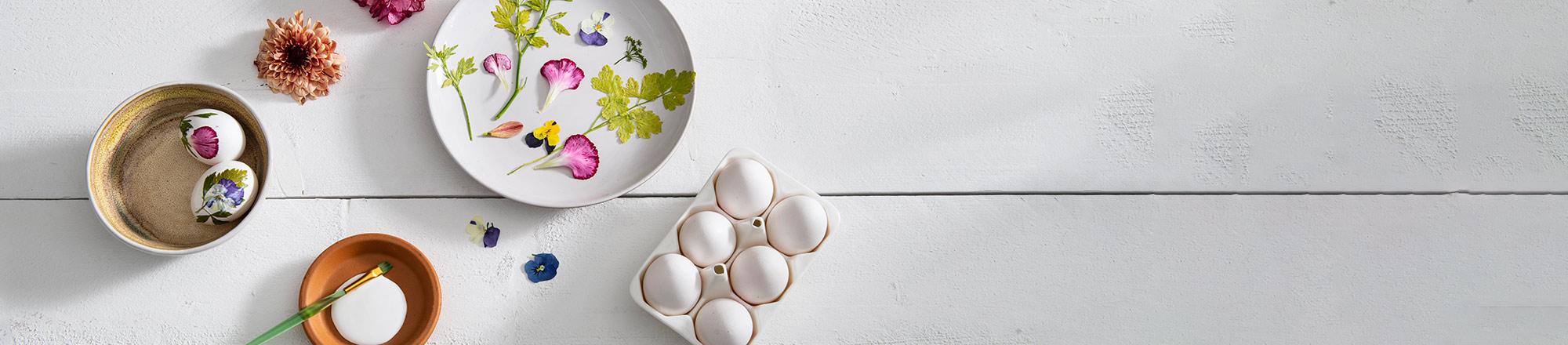 DIY: Eitjes met bloemen en kruiden
