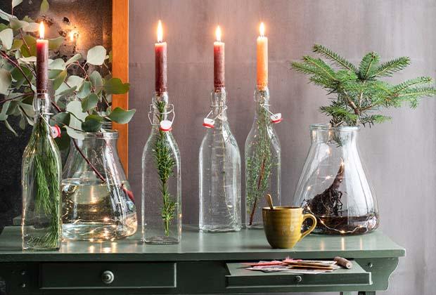 DIY: Kerstgroen in glas