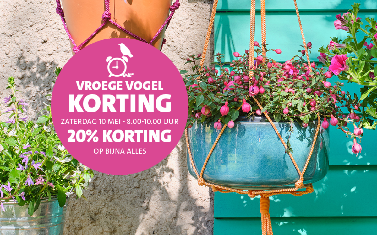 Vroege vogel korting op 10 mei!