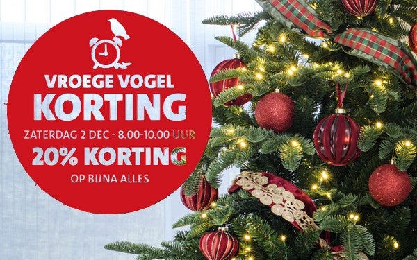 Vroege vogel korting 
