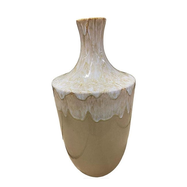 Intratuin vaas Novi beige / crème 