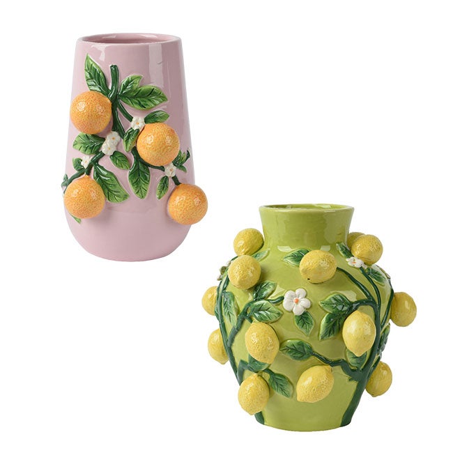 Vazen met fruit 