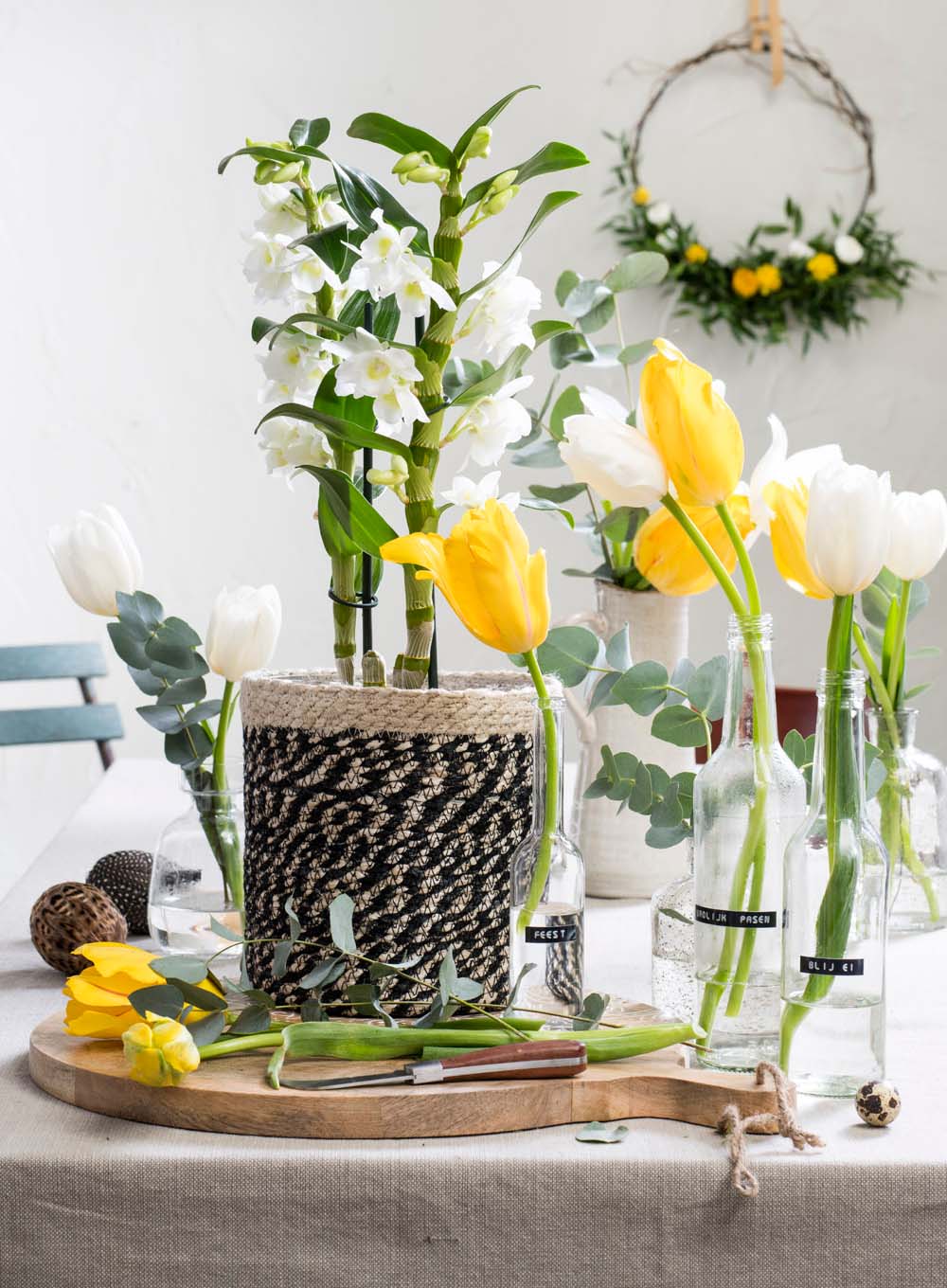 Bloementuintje op tafel Bloementuintje op tafel